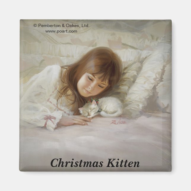 Aimant Christmas Kitten (Devant)