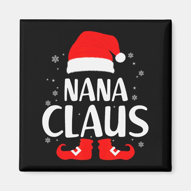 Aimant Christmas Nana Claus Leopard Family Matching Pajam (Devant)