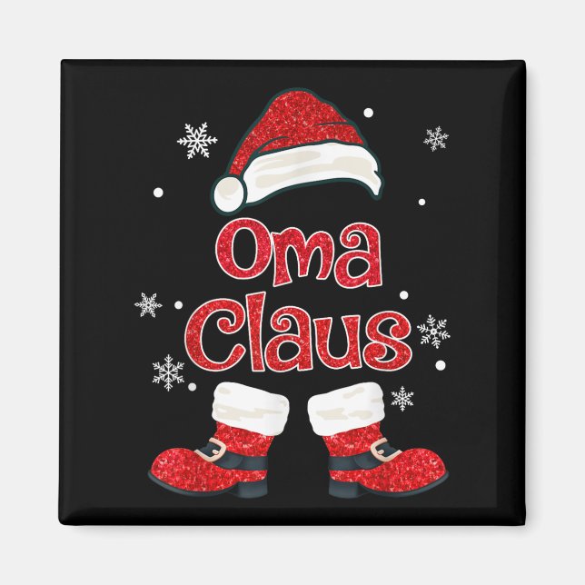 Aimant Christmas Oma Claus Grandmother Aunt Mother Daught (Devant)