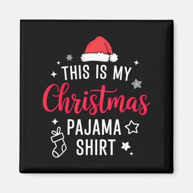 Aimant Christmas Pj Pajama Pjs  (Devant)