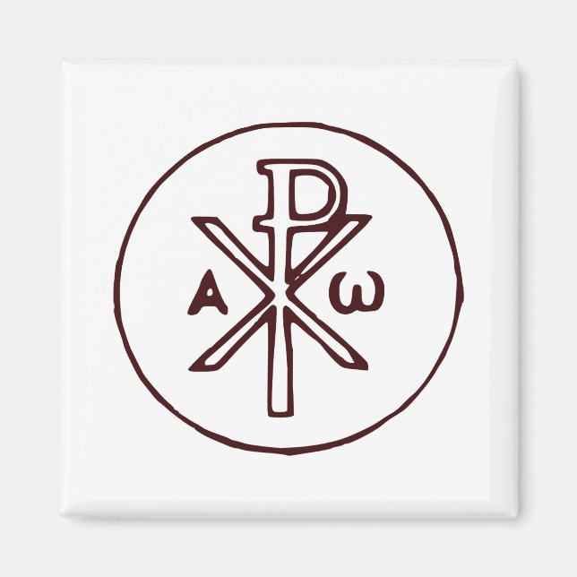 Aimant Christogramme sacré Chi-Rho Beaux-Arts (Devant)