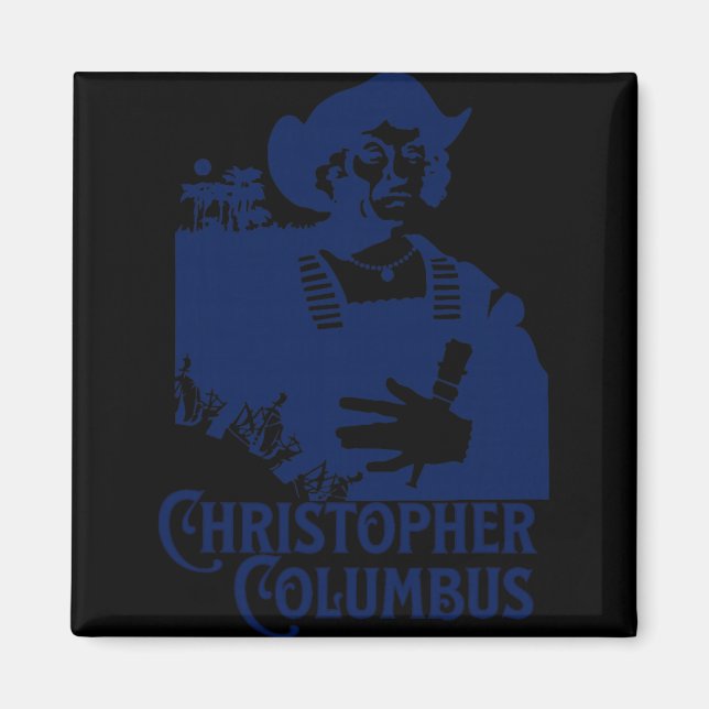 Aimant Christophe Colomb Explorateur Du Nouveau Monde Col (Devant)