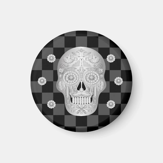 Aimant Chrome Calavera Watch (Devant)