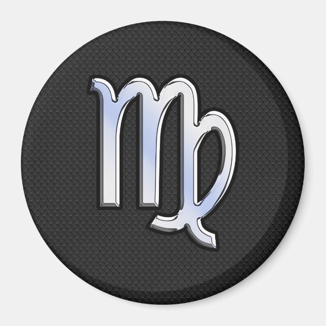 Aimant Chrome Virgo Zodiac Connexion style peau de serpen (Devant)