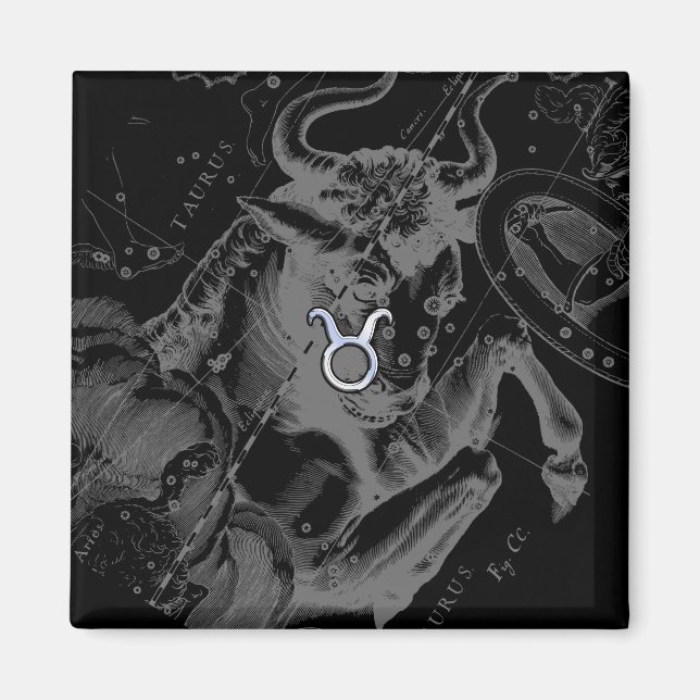 Aimant Chromique Taurus Zodiac on Hevelius Black (Devant)