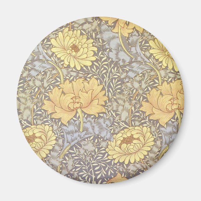 Aimant Chrysanthème Fleurs de Mère en Fleur de William Mo (Devant)