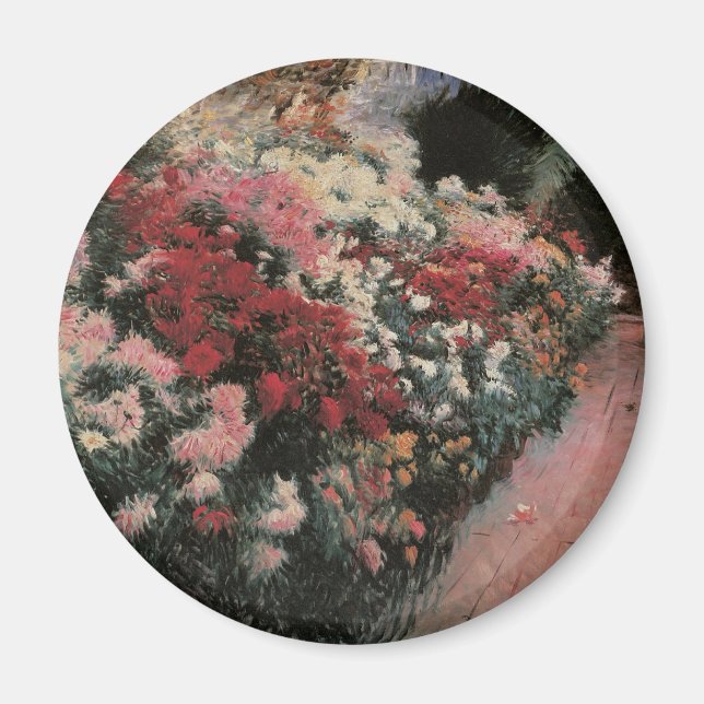 Aimant Chrysanthèmes par Dennis Bunker Miller, Beaux-arts (Devant)