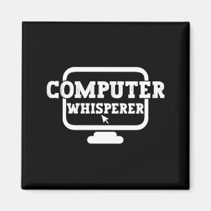 Aimant Chuchoteur d'ordinateur Techniciens nerds Geeks Dr
