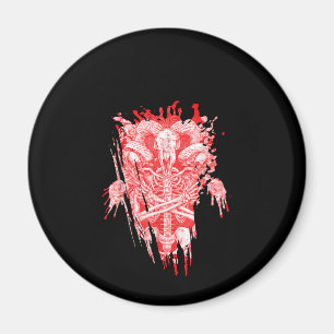 Aimant Church Of Satan Venin All Hail Goat Satanic Baphom