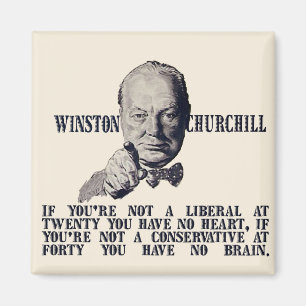 Aimant Churchill sur conservateurs et libéraux
