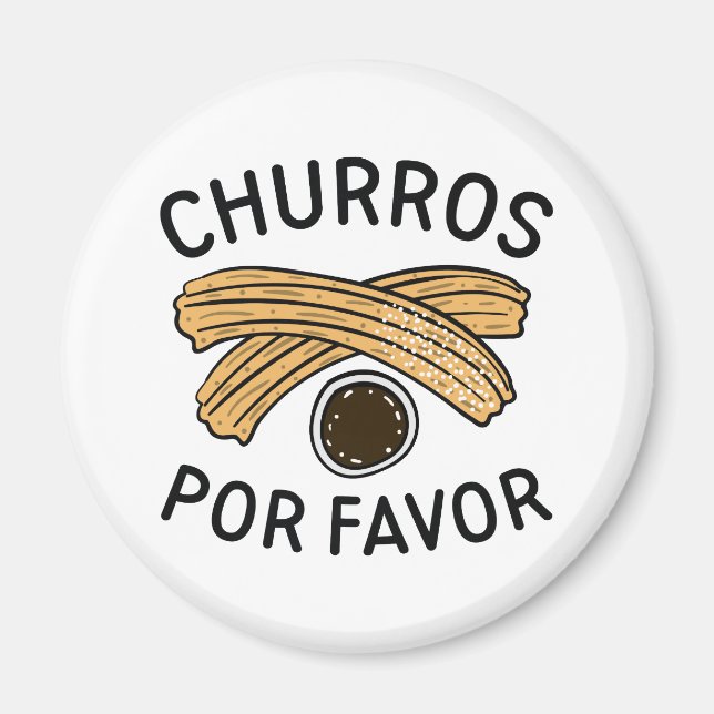Aimant Churros Por Favor (Devant)