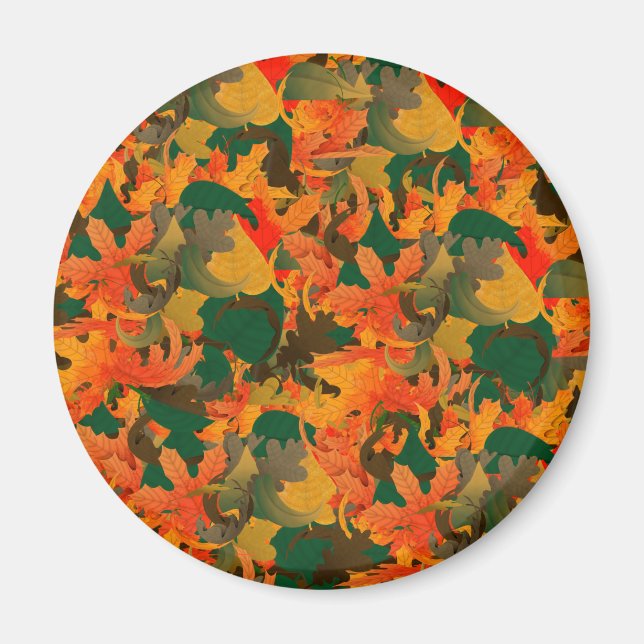 Aimant Chute du Motif Feuille pour l'automne (Devant)