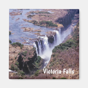 Aimant Chute Victoria vue aérienne - Zimbabwe, Afrique