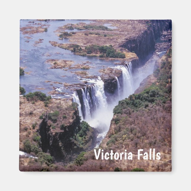 Aimant Chute Victoria vue aérienne - Zimbabwe, Afrique (Devant)