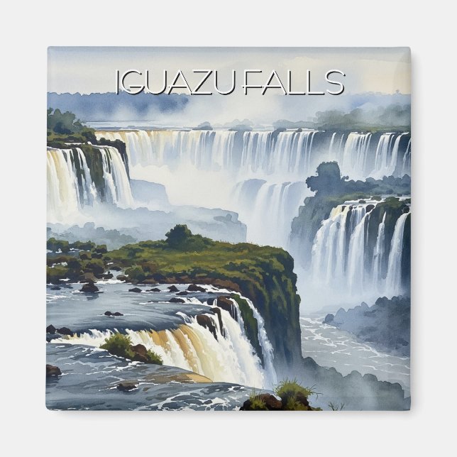 Aimant Chutes d'Iguazu brouillardeuses Argentine (Devant)
