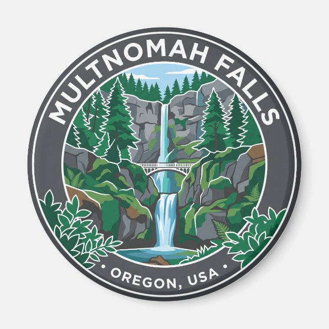 Aimant Chutes Multnomah États-Unis (Devant)