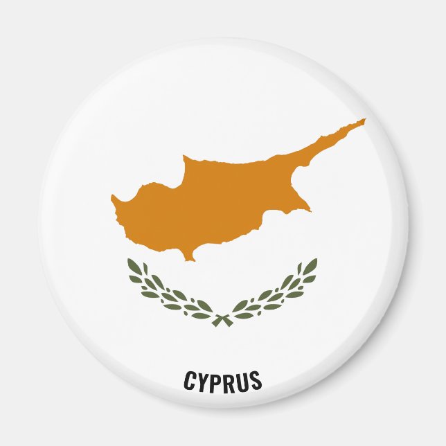 Aimant Chypre Drapeau charmant patriotique (Devant)
