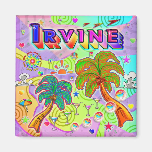 Aimant cible de vacances en fer (Devant)