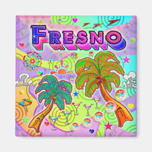 Aimant cible de vacances Fresno