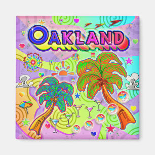 Aimant cible de vacances Oakland