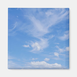 Aimant Ciel Bleu Avec Nuages Agités
