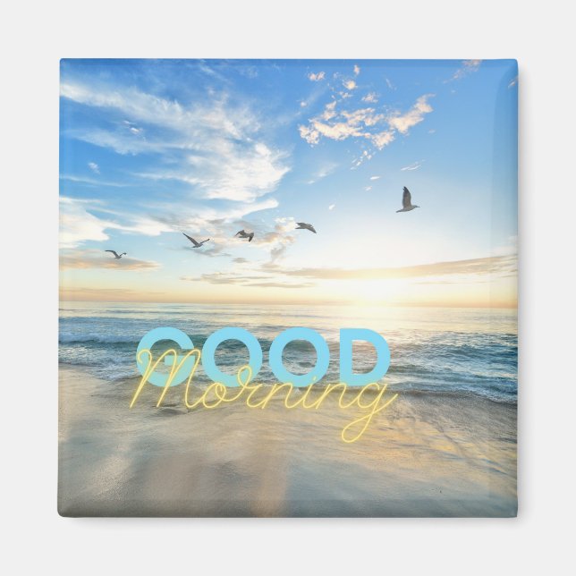 Aimant Ciel bleu du matin (Devant)