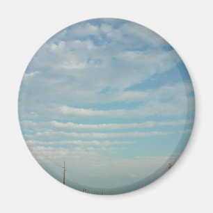 Aimant ciel bleu onduler les nuages