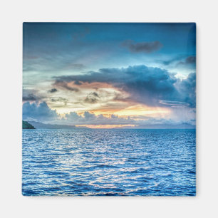 Aimant Ciel nuageux sur l'océan Bora Bora