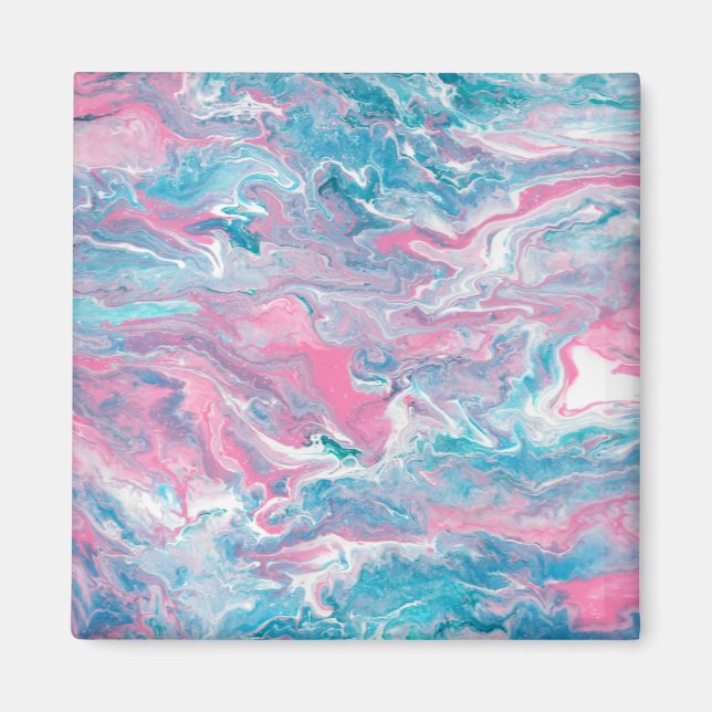 Aimant Ciel rêvé rose et bleu (Devant)