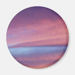 Aimant ciel rose violet