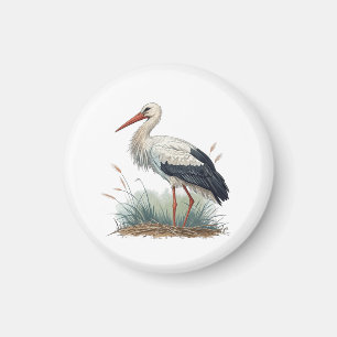 Aimant Cigogne