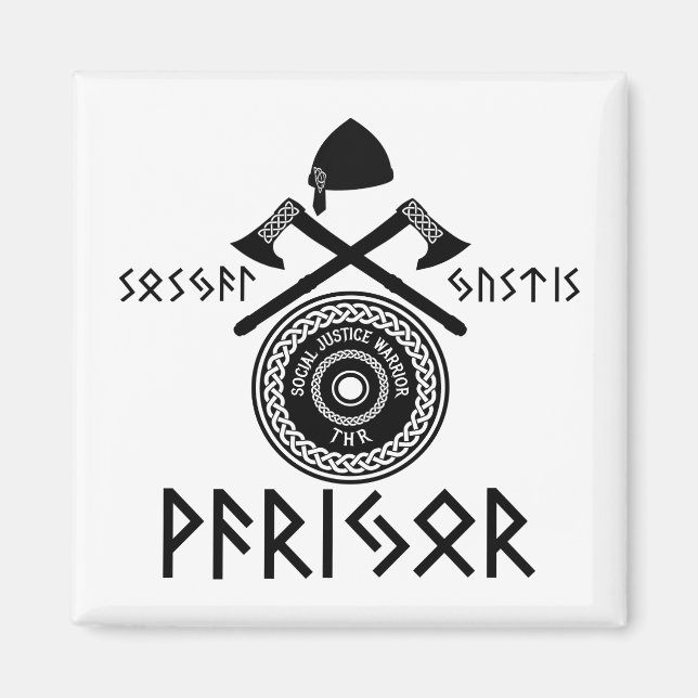 Aimant Cimier guerrier de la justice sociale (Devant)