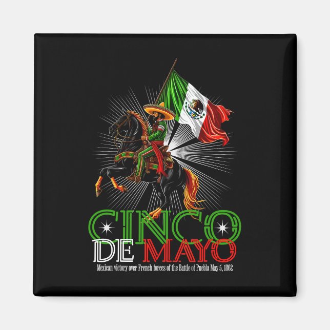Aimant Cinco De Mayo Byttle De Puebla 5 Mai (Devant)