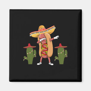 Aimant Cinco De Mayo Chemise Hot Chien Cactus Danser