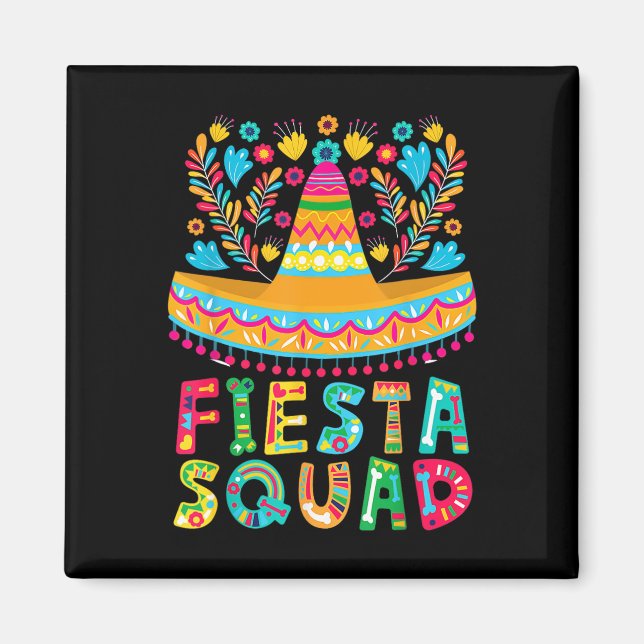 Aimant Cinco De Mayo Fiesta Squad Famille A (Devant)