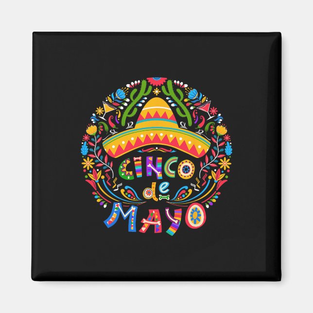 Aimant Cinco De Mayo Fiesta Squad Famille Matching Hommes (Devant)