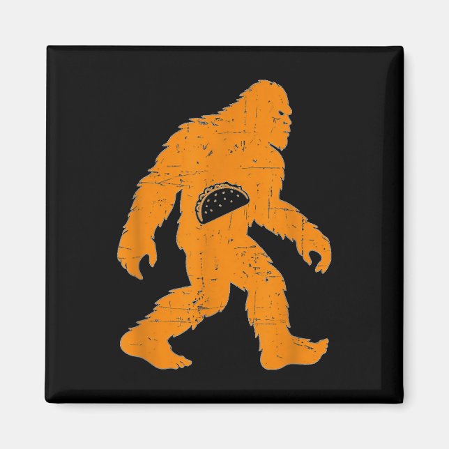Aimant Cinco De Mayo Mexicain Bigfoot Taco El Squatcho Am (Devant)
