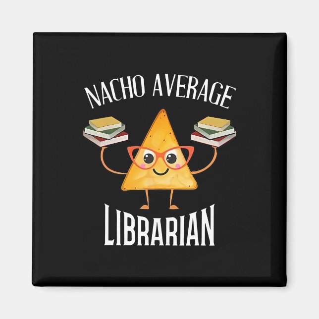 Aimant Cinco De Mayo Nacho Bibliothécaire Moyen Bibliothè (Devant)