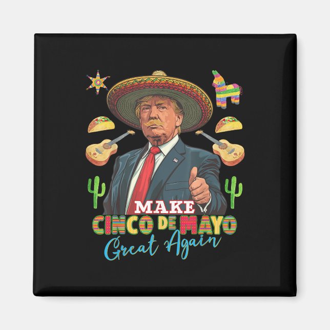 Aimant Cinco De Mayo Rendre Le Cinco De Mayo Grand (Devant)