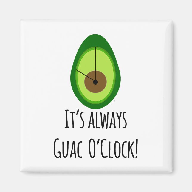 Aimant Cinco De Mayo Tee Guacamole Chemise Amateurs (Devant)