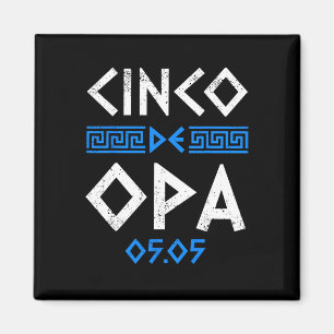 Aimant Cinco De Opa Drôle Cinco De Mayo Pâques Grec Ortho