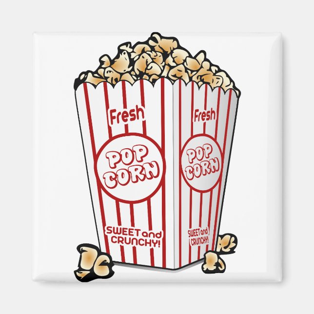 Aimant cinéma pop-corn (Devant)
