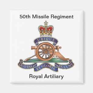 Aimant cinquantième RA de régiment de missile