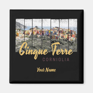 Aimant Cinque Terre Corniglia Riomaggiore Italian vintage