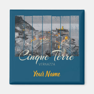 Aimant Cinque Terre Vernazza Italien Vintage Souvenir