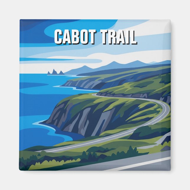 Aimant Circuit Cabot Nouvelle-Écosse Canada Voyage (Devant)