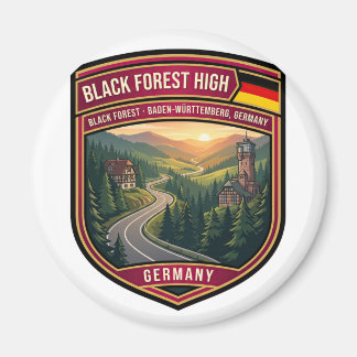 Aimant Circuit de la Forêt-Noire, route allemande d'un vo