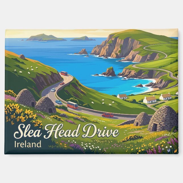 Aimant Circuit de Slea Head Irlande (Recto)