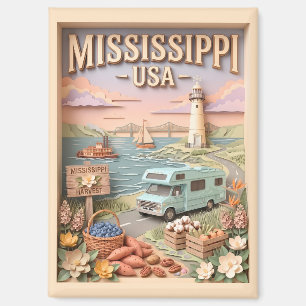 Aimant Circuit routier dans le Mississippi avec camping e