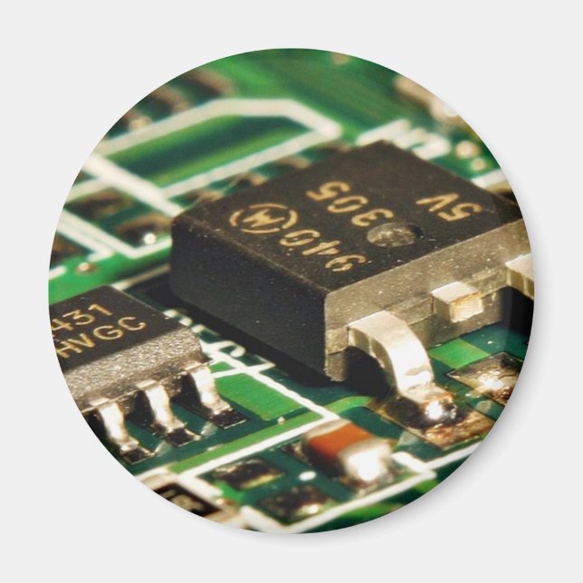 Aimant Circuits des puces informatiques (Devant)